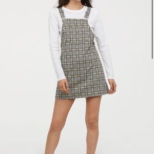 H&M Checked Overall Dress